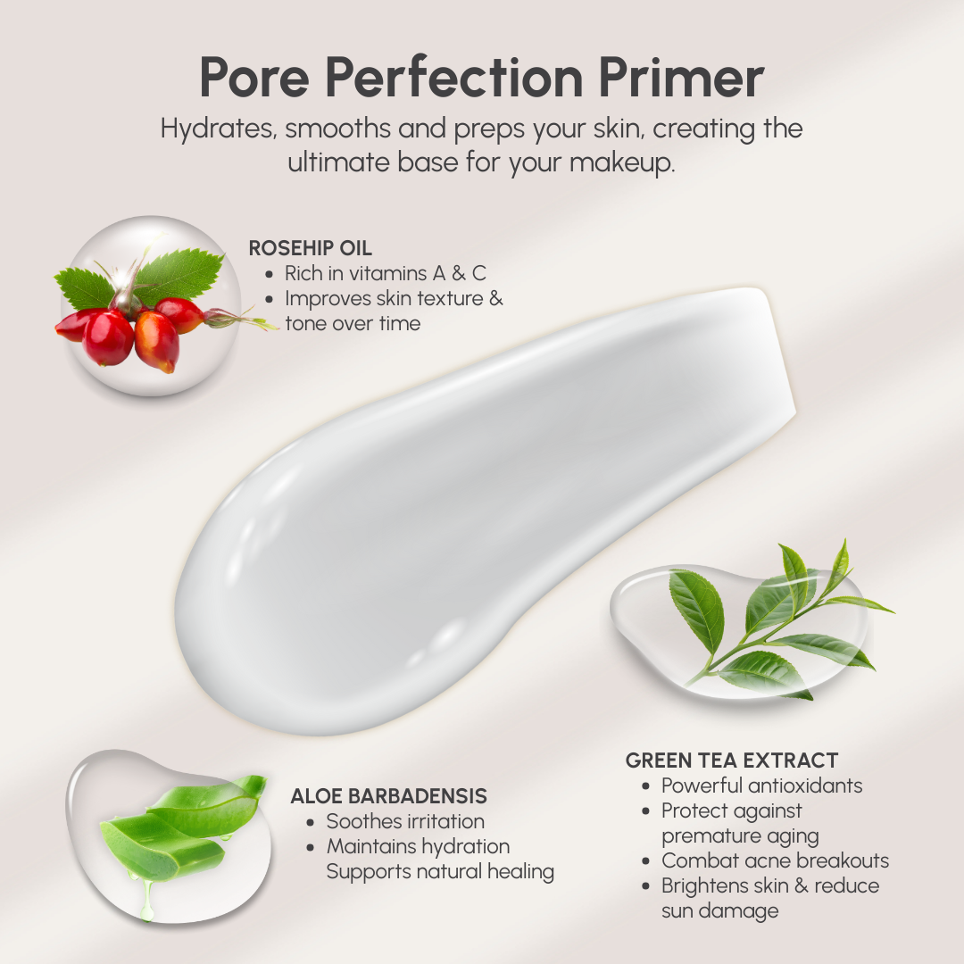 Organic Pore Perfection Primer with Rosehip Oil & Aloe